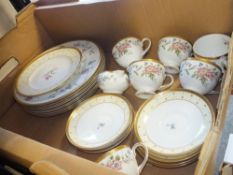 A TRAY OF WEDGWOOD GRACE TEA AND DINNER WARE