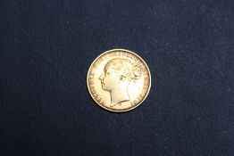 A QUEEN VICTORIA 1876 SOVEREIGN