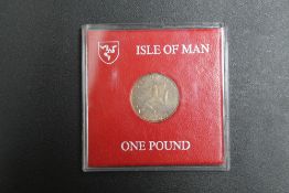 AN ISLE OF MAN 'TT' 1980 ONE POUND COIN, in presentation case