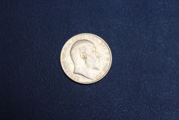 A EDWARD VII 1909 SOVEREIGN
