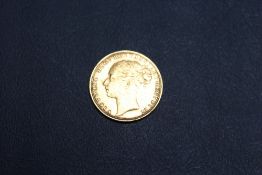 A QUEEN VICTORIA 1880 SOVEREIGN