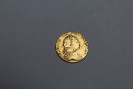 A GEORGE III 1762 QUARTER GUINEA