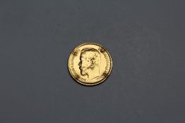 AN 1898 RUSSIAN GOLD COIN, approx weight 4.2g