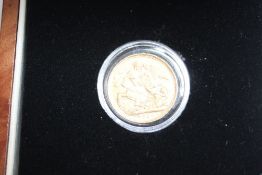 A CASED VICTORIAN 1896 GOLD SOVEREIGN