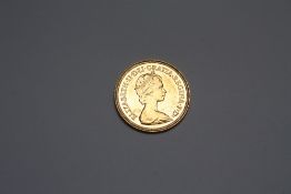 AN ELIZABETH II 1982 GOLD HALF SOVEREIGN