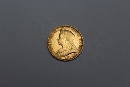 A QUEEN VICTORIA 1893 SOVEREIGN