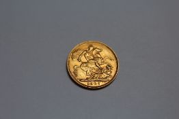 A EDWARD VII 1907 GOLD SOVEREIGN