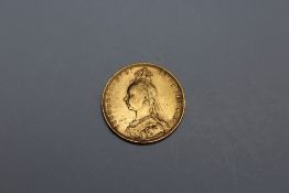 A QUEEN VICTORIA 1890 SOVEREIGN