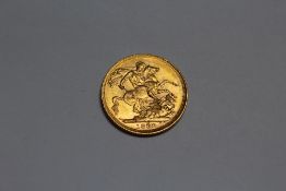 A VICTORIAN 1899 GOLD SOVEREIGN