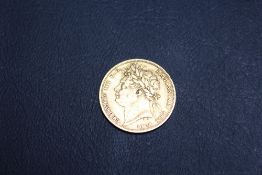 A GEORGE III 1821 SOVEREIGN