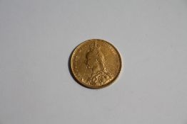 A VICTORIAN 1891 GOLD SOVEREIGN