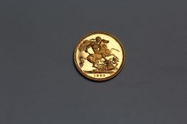 AN ELIZABETH II 1980 GOLD SOVEREIGN