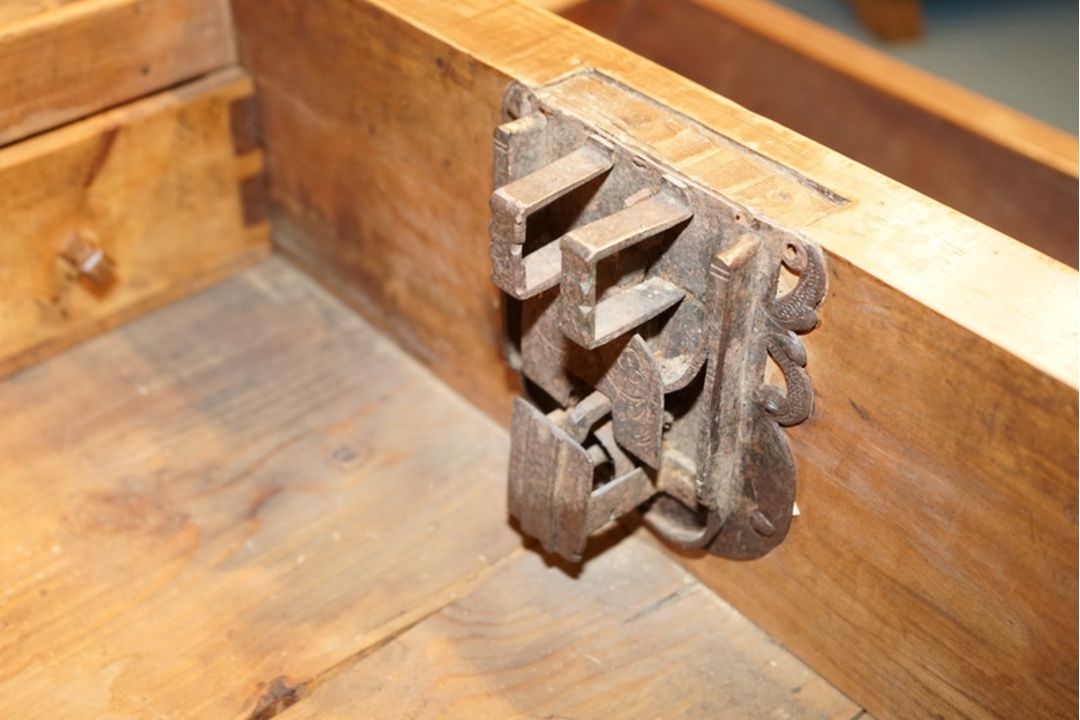 Seltener, großer Rhöntisch, datiert 1855 - Bild 6 aus 7
