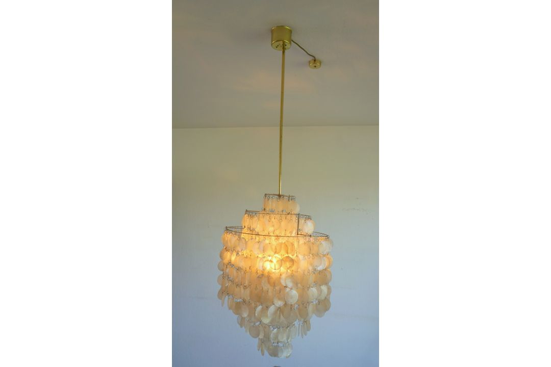 Perlmutterlampe in der Art von Panton Fun 3 dm - Bild 2 aus 2