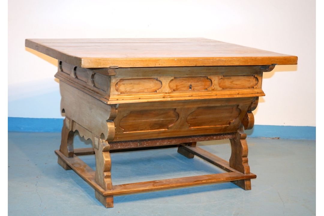Seltener, großer Rhöntisch, datiert 1855 - Bild 1 aus 7