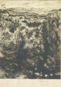 Pankok, Bernhard: Blick von Baierbrunn ins Isartal