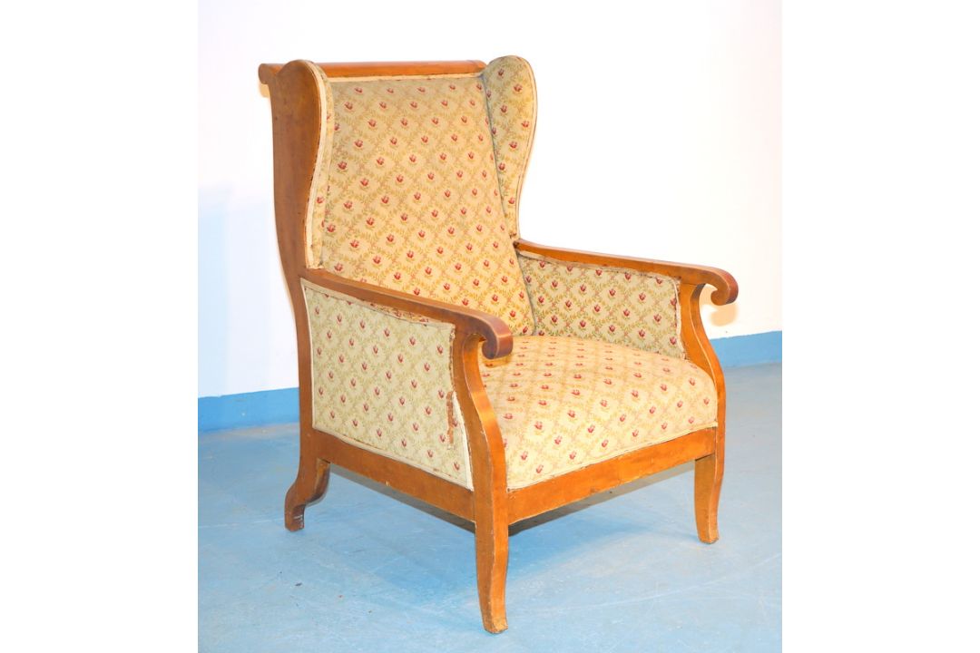 Ohrensessel des Biedermeier, um 1820 - Bild 1 aus 2
