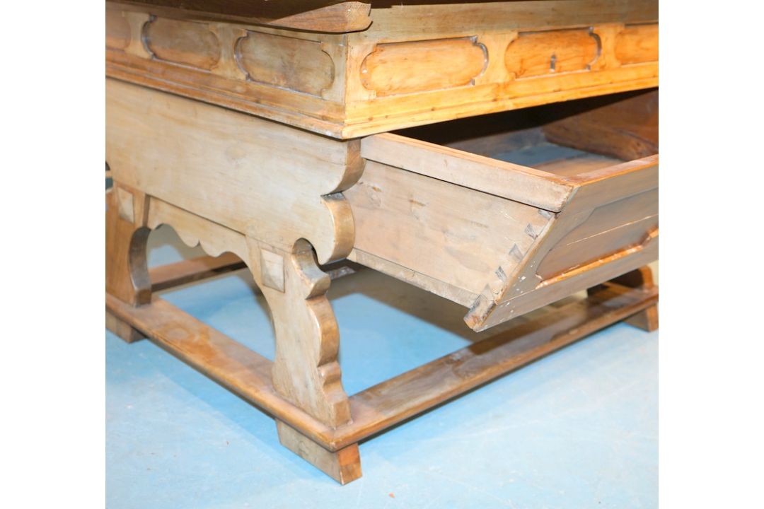 Seltener, großer Rhöntisch, datiert 1855 - Bild 3 aus 7