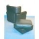 Zanotta, Aurelio ab 1958: Bequemer Designer-Ledersessel mit Ottoman - Bild 4 aus 4