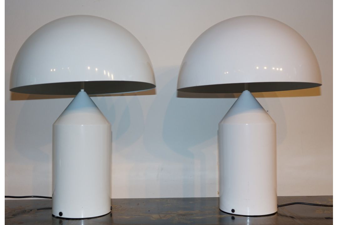 Magistretti, Vico: Pärchen Tischlampen Oluce Atollo 233 von 1977 - Bild 1 aus 3