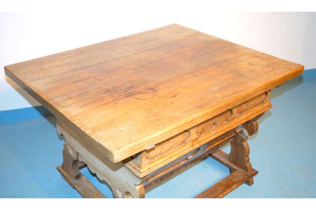 Seltener, großer Rhöntisch, datiert 1855 - Bild 2 aus 7