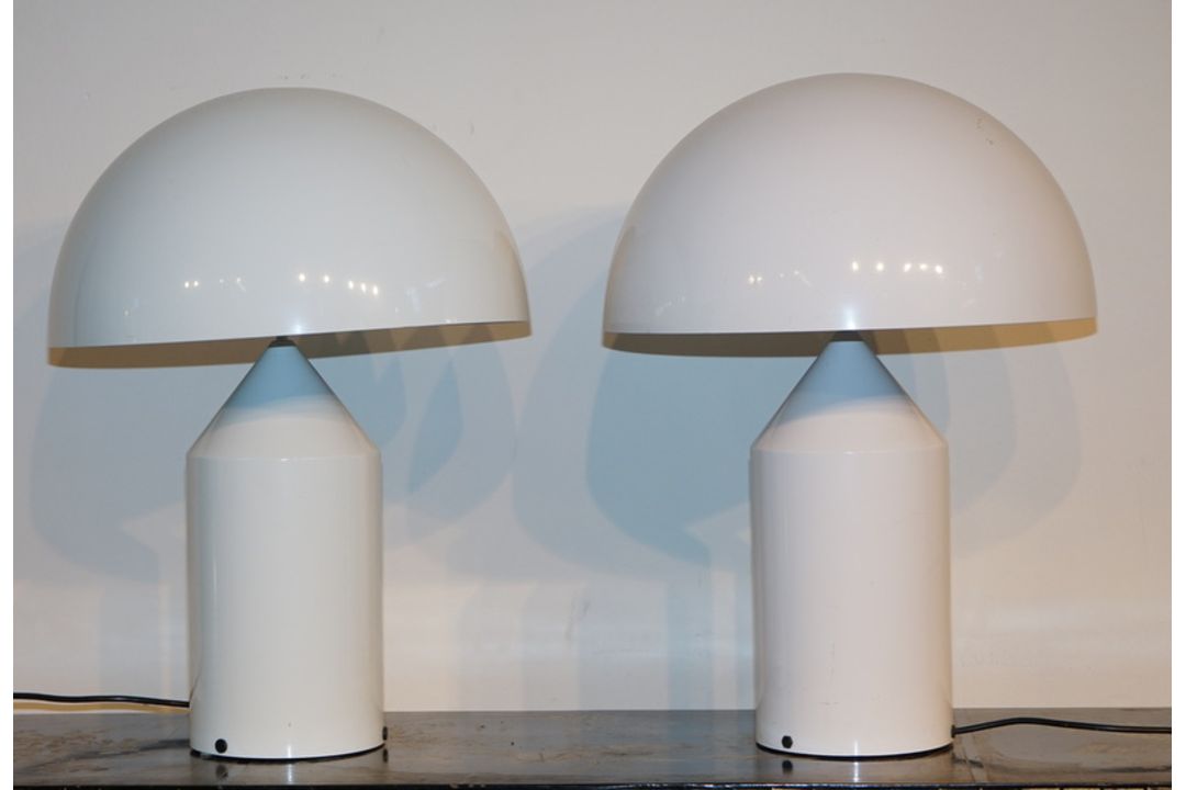 Magistretti, Vico: Pärchen Tischlampen Oluce Atollo 233 von 1977 - Bild 2 aus 3