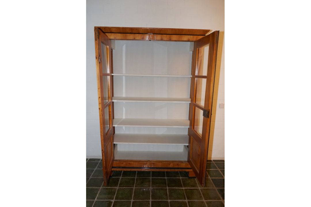 Große Biedermeier Vitrine in Kirsche - Bild 3 aus 3