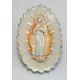 Karlsruher Majolika: Mutter Gottes, Wandrelief, Mod. Nr. 4294, Art Deco - Bild 1 aus 3