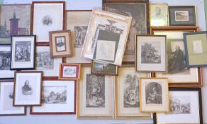 Große Sammlung Grafiken, u.a. von Ludwig Richter