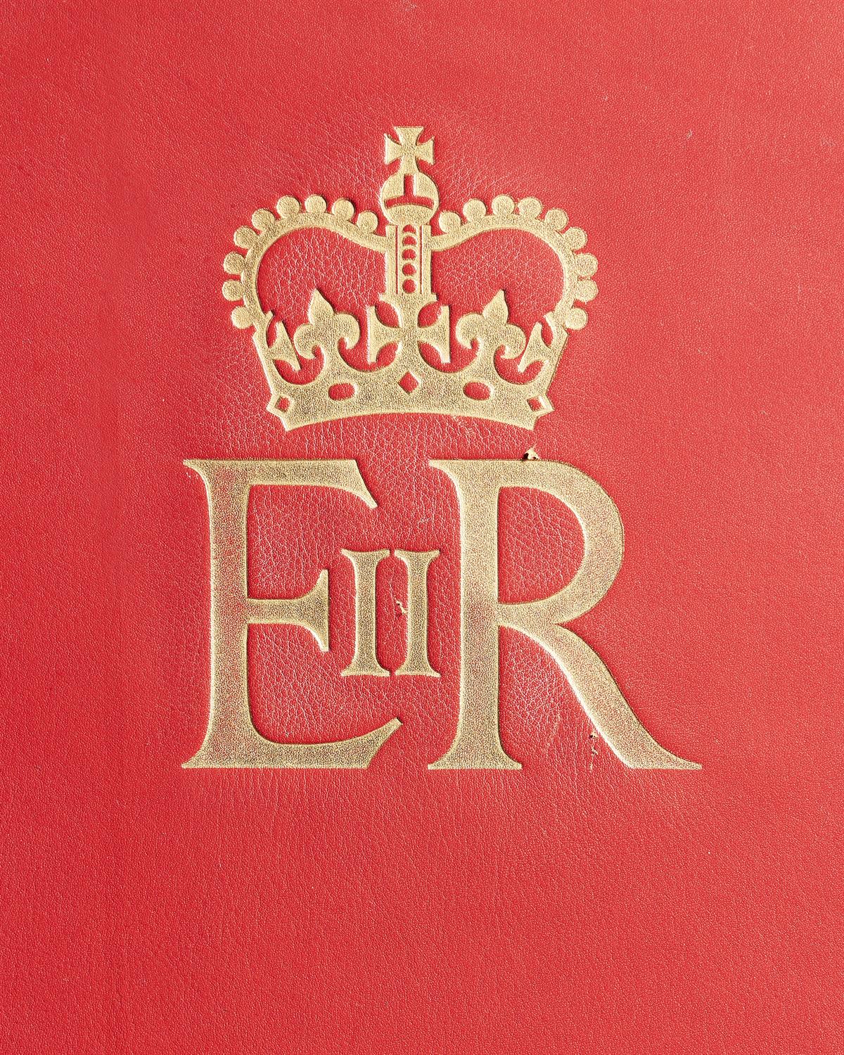 THE LIBRARY RED LEATHER HIGH BACK ARMCHAIR, THIRD QUARTER 20TH CENTURY - Image 2 of 3
