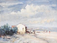 λ Edward Seago (British 1910-1974), The Beach at Torremolinos, Spain