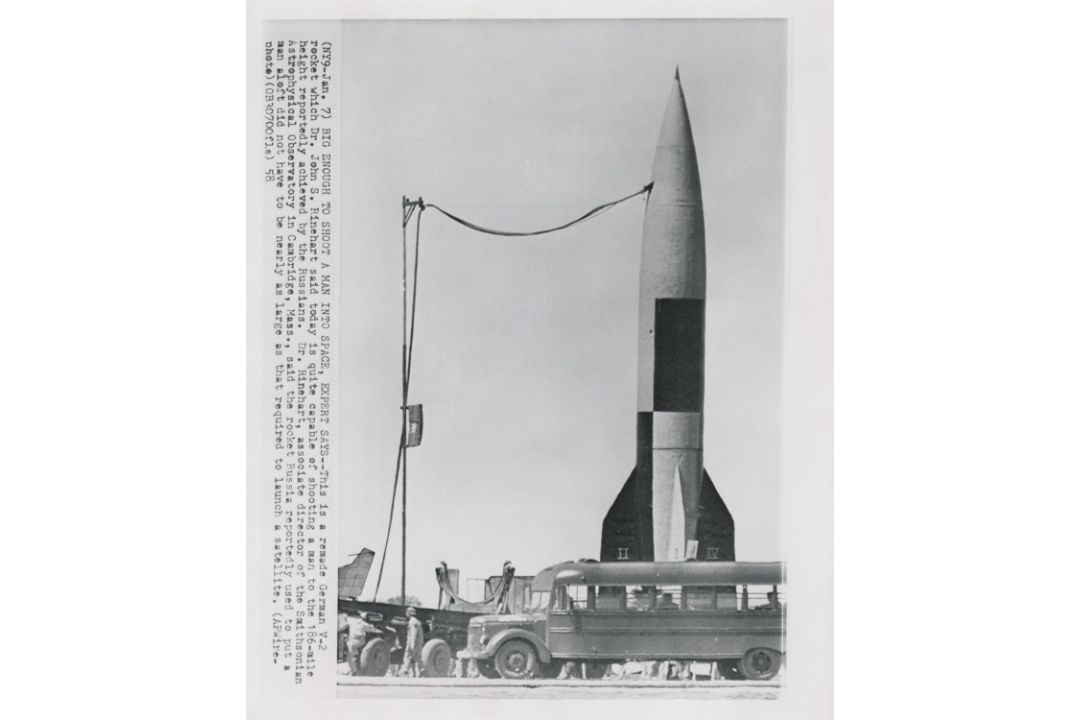 The first US satellite launch (Vanguard, Explorer I) and early views of V2 rockets, 1949-1958 - Image 6 of 9