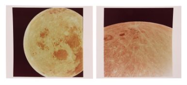 Views of the receding Moon after transearth injection, Apollo 11, July 1969