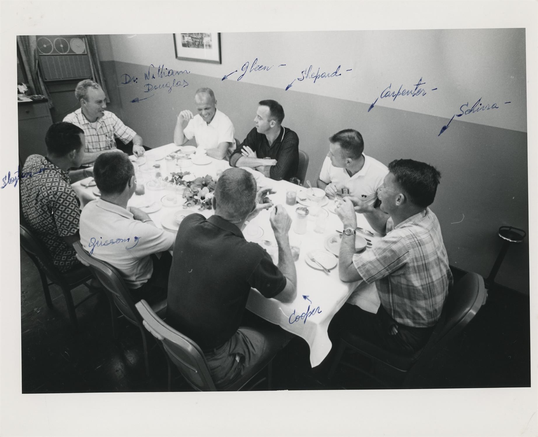 Two portraits of the Mercury Seven astronauts, 1960-1961 - Image 3 of 4