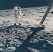 Buzz Aldrin walking on the Moon [large format], Apollo 11, July 1969