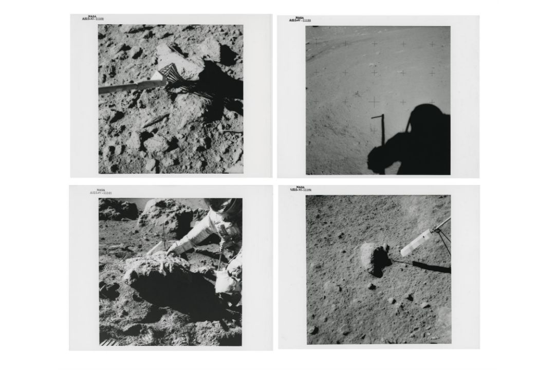 Close-ups documenting geological investigations at station 9A, Apollo 15, July-August 1971, EVA 3 - Image 1 of 9