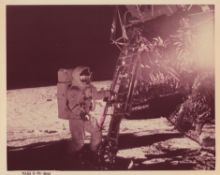 Diptych: the first steps of Pete Conrad and Alan Bean on the Moon, Apollo 12, November 1969