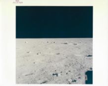 Landing site area moments after touchdown, Apollo 11, July 1969