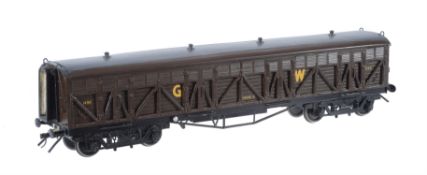 A gauge 1 model of a Great Western 'Siphon G' braced wagon No 1450