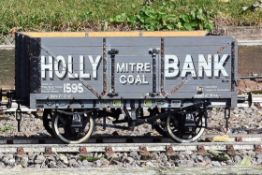 A 5 inch gauge private owner seven plank coal wagon 'Holly Bank. Essington'