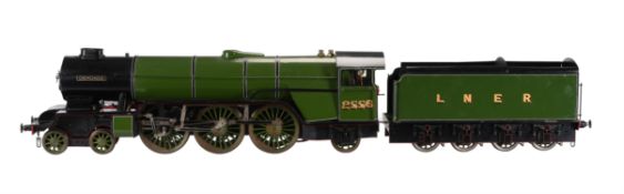 A 3 1/2 inch gauge model of a LBSC design 'Heilan Lassie' 4-6-2 tender locomotive No 2556