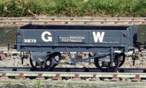A 5 inch gauge Great Western Railway coal wagons built by Messrs Bath Wagon Works