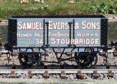 A 5 inch gauge seven plank coal wagon Samual Evers & Sons Stourbridge