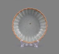 A Chinese Qingbai foliate saucer