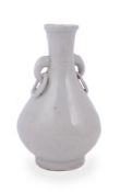 A Chinese white glazed vase