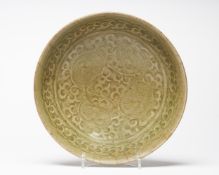 A Chinese Yaozhou celadon bowl