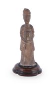 A Chinese pottery figure