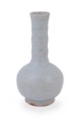 A Chinese pale celadon bottle vase