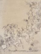 Manner of Luca Cambiaso, Putti ascending