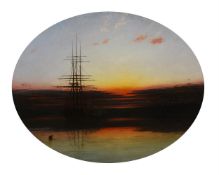 James Francis Danby (British 1816-1875), After Francis Danby, The Evening Gun
